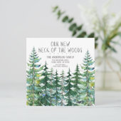 Onze nieuwe nek van de Bossen Pine Spruce Trees di Kaart (Staand voorkant)