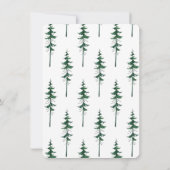 Onze nieuwe nek van de Bossen Pine Spruce Trees di Kaart (Achterkant)