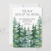 Onze nieuwe nek van de Bossen Pine Spruce Trees di Kaart (Voorkant)