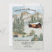 Onze nieuwe nek van de Bossen Pine Tree Cabin Movi Notitiekaartje (Voorkant)