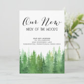 Onze nieuwe nek van de Bossen Pine Trees Aankondiging (Staand voorkant)