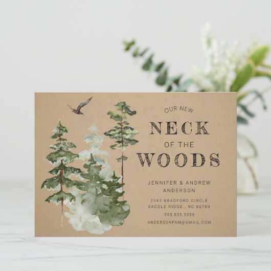 Onze nieuwe nek van de Bossen | Verplaatsingsaanko Aankondiging (Staand voorkant)