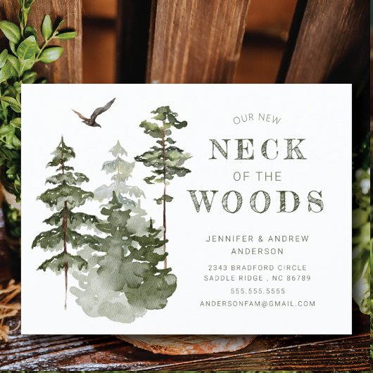 Onze nieuwe nek van de Bossen | Verplaatsingsaanko Briefkaart