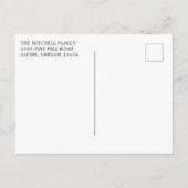 Onze nieuwe nek van de Pine Trees Foto Bewegend Aankondigingskaart (Achterkant)