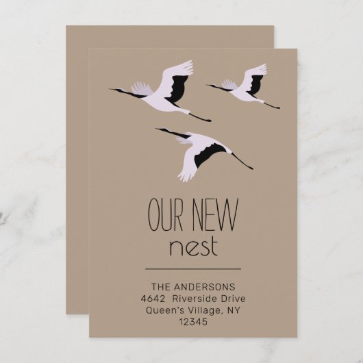 Onze nieuwe 'Nest Bird Flying Kraft Moving' aankon (Voorkant / Achterkant)