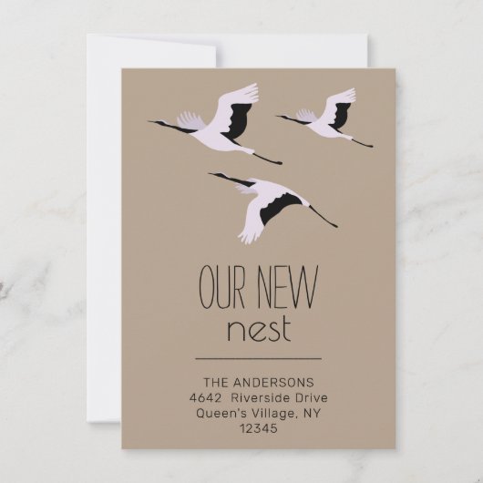 Onze nieuwe 'Nest Bird Flying Kraft Moving' aankon (Voorkant)