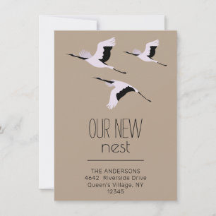 Onze nieuwe 'Nest Bird Flying Kraft Moving' aankon