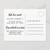 Onze nieuwe Nest Waterverf in beweging Aankondigingskaart (Achterkant)