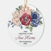 Onze nieuwe persoonlijke Rozen voor Boho-Waterverf Keramisch Ornament (Links)