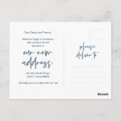 Onze nieuwe 'Sweet Home'-mededeling, Modern Pro Briefkaart (Achterkant)