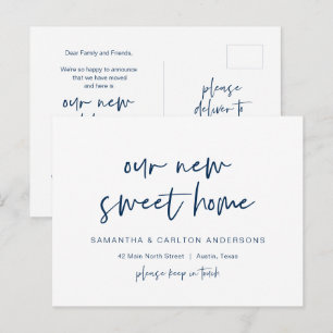 Onze nieuwe 'Sweet Home'-mededeling, Modern Pro Briefkaart