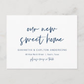 Onze nieuwe 'Sweet Home'-mededeling, Modern Pro Briefkaart (Voorkant)