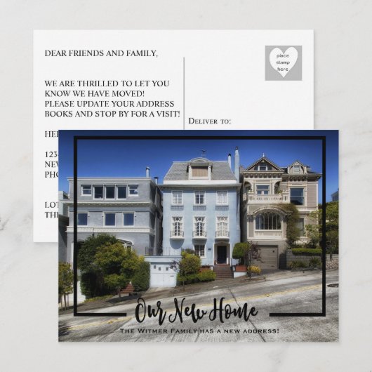 Onze nieuwe thuisfoto We hebben de aankondiging ve (Voorkant / Achterkant)