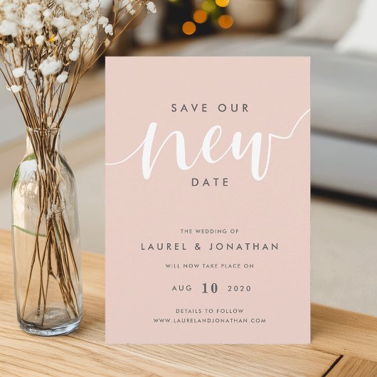 Onze Nieuwe Trouwdatum Bewaren Uitstel Save The Date