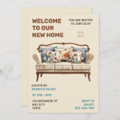 Onze nieuwe uitnodiging voor thuisfeesten (Voorkant / Achterkant)