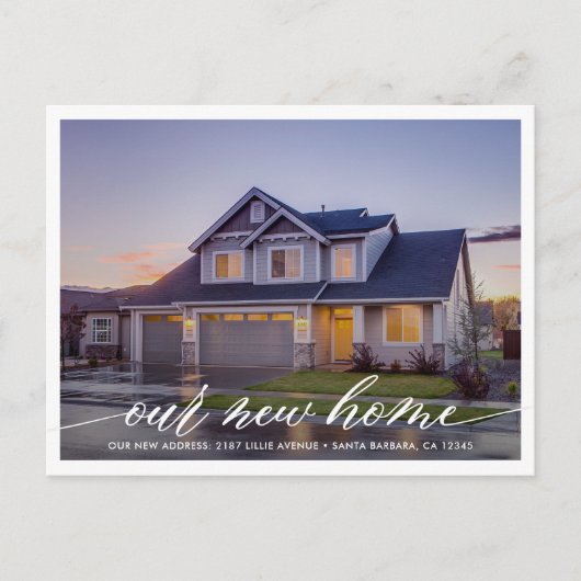 Onze nieuwe versie van de moderne foto van Home Mo Briefkaart (Voorkant)