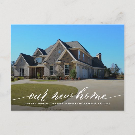 Onze nieuwe versie van de moderne foto van Home Mo Briefkaart (Voorkant)