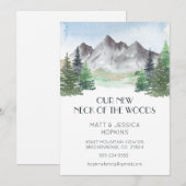 Onze Nieuwe Wijk Berg Aquarel Aankondiging (Voorkant / Achterkant)