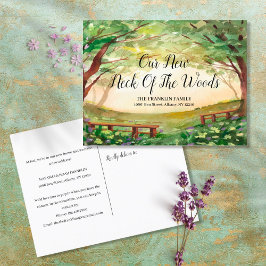 Onze Nieuwe Wijk Nieuwe Adres Verhuizing Aankondigingskaart