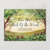 Onze Nieuwe Wijk Nieuwe Adres Verhuizing Aankondigingskaart (Voorkant)