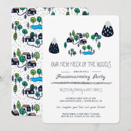 Onze Nieuwe Woonplaats Housewarming Party Kaart