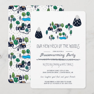 Onze Nieuwe Woonplaats Housewarming Party Kaart