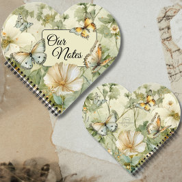 Onze Notities Cottagecore Wildflower and Butterfli Notitieboek