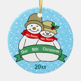 Onze Nth Kerstmis Keramisch Ornament