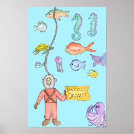 Onze Oceaan Redden Poster
