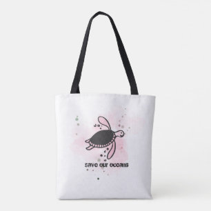 onze oceaan redden tote bag