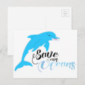 Onze oceanen redden briefkaart (Voorkant / Achterkant)