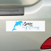 Onze oceanen redden bumpersticker (Op auto)