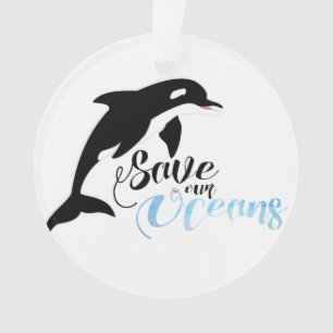 Onze oceanen redden ornament