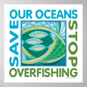 . Onze oceanen redden Poster