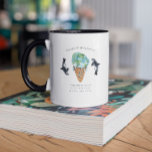 Onze oceanen reinigen | Waterverf Orca Whale Monog Mok<br><div class="desc">Trendy gepersonaliseerd ontwerp. Deze mokken maken het perfecte geschenk. Voeg uw douanetekst aan dit ontwerp toe door de "Edit this design sjabloon"vakjes op de rechterkant van het punt te gebruiken, of de blauwe "pas het"knoop aan om de tekst te schikken, de doopvonten en de kleuren te veranderen en extra informatie...</div>
