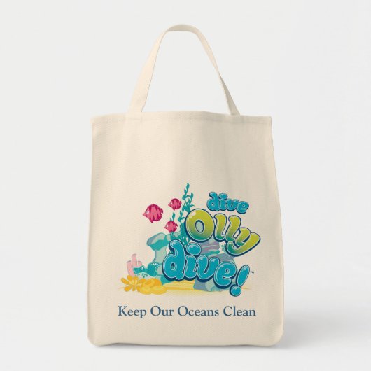 Onze oceanen schoon houden tote bag (Voorkant)