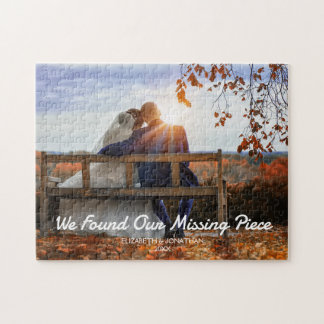 Onze Ontbrekende Puzzelstuk Trouwfoto Legpuzzel