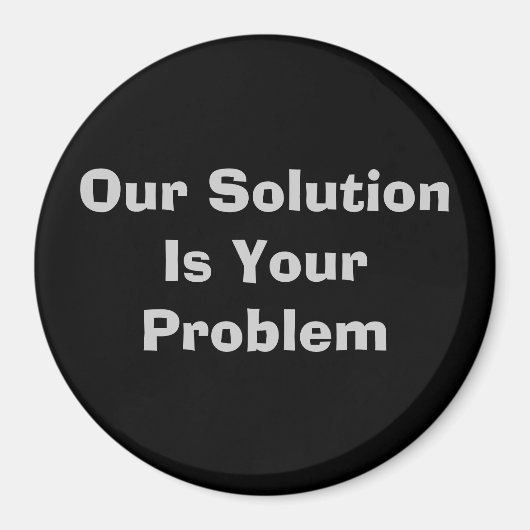 Onze oplossing is jouw probleem magneet (Voorkant)
