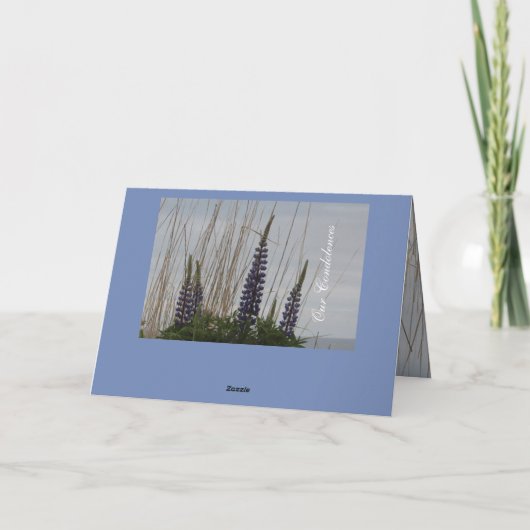 Onze oprechte condoleance Kaart (Achterkant)