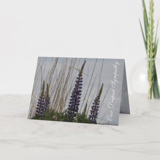 Onze oprechte condoleance Kaart (Voorkant)