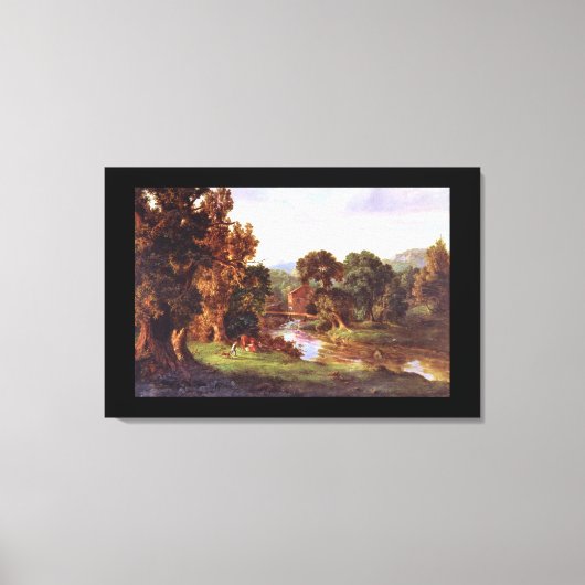 Onze oude molen', George Innes_Landschappen Canvas Afdruk (Voorkant)