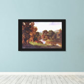 Onze oude molen', George Innes_Landschappen Canvas Afdruk (Insitu (Houten vloer))