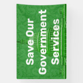 Onze overheidsdiensten behouden spandoek (Verticaal)