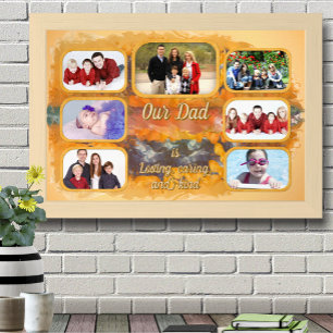 Onze papa fotocollage Abstracte zonsondergang 0612 Poster