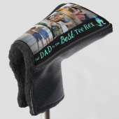 Onze papa is de beste Tee Rex 3 foto collage Golfheadcover (3/4 voorkant)