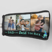 Onze papa is de beste Tee Rex 3 foto collage Golfheadcover (Voorkant)
