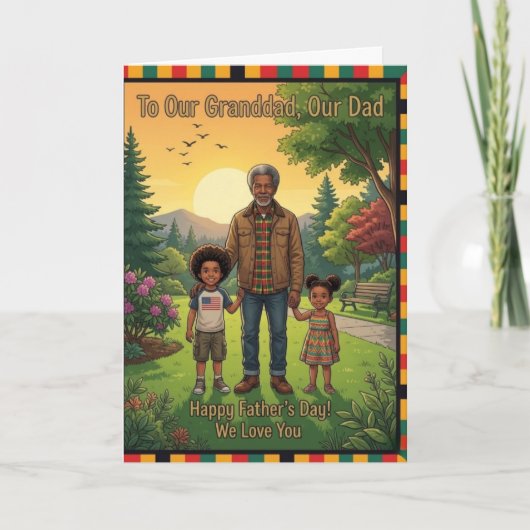 Onze Papa's Liefde Vaderdag kaart (Voorkant)