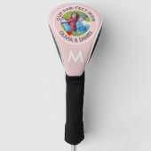 ONZE PAR-FECT MOM Photo Monogram Roze Golfheadcover (Voorkant)