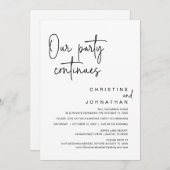 Onze partij gaat door met het weduwen van het Elop Kaart (Voorkant / Achterkant)