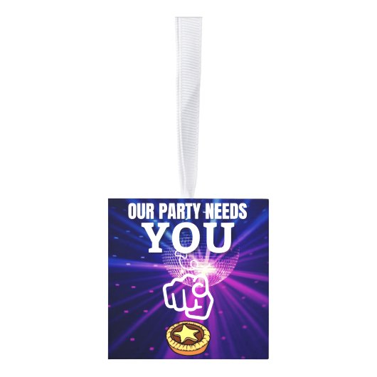 Onze partij heeft je nodig - gehakt taarten decoratie (Rechts)